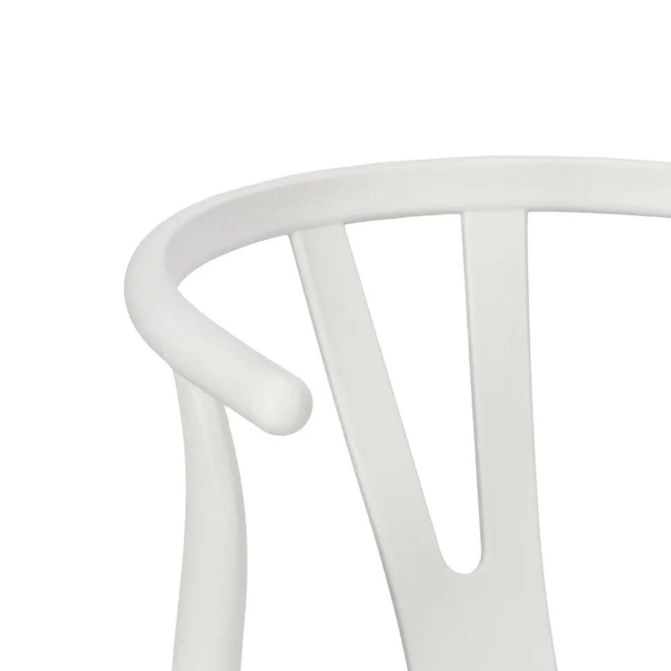 Krzesło Wicker PP Simplet białe skandynawskie