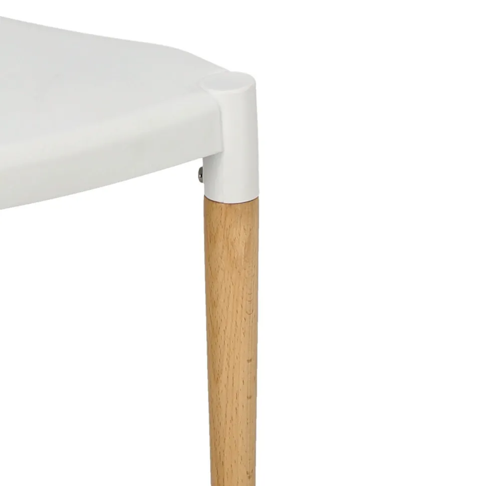 Krzesło Wicker PP Simplet białe skandynawskie