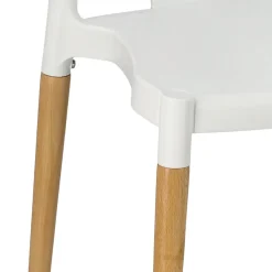 Krzesło Wicker PP Simplet białe skandynawskie