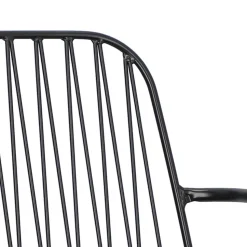 Krzesło Willy Arm Black z poduszką PU