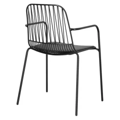 Krzesło Willy Arm Black z poduszką PU