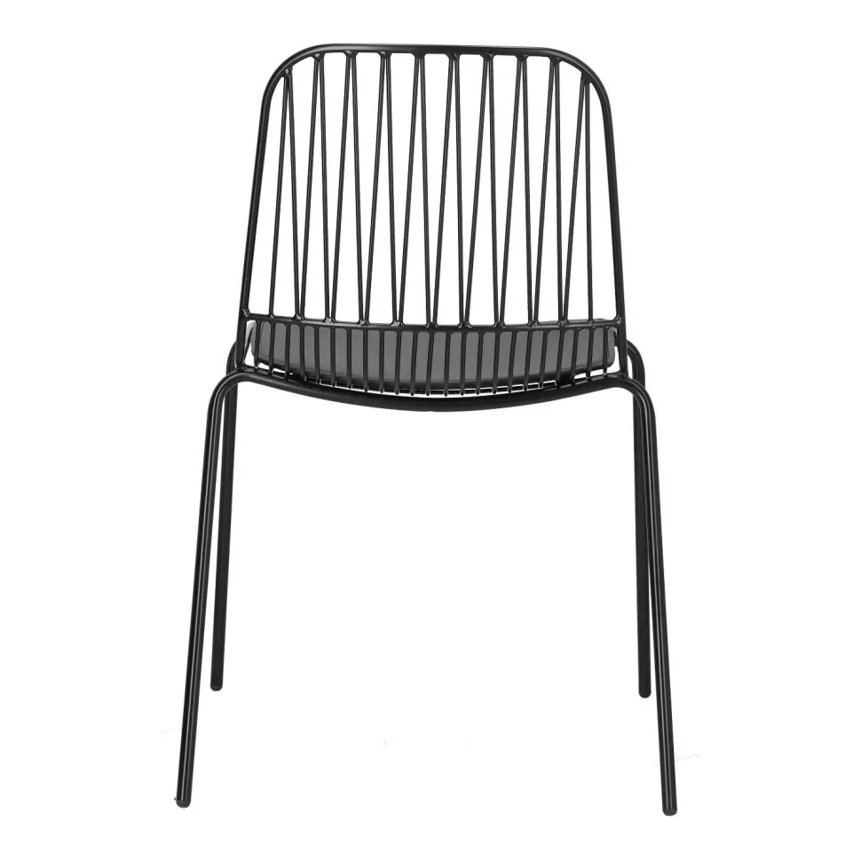 Krzesło Willy Black z poduszką PU