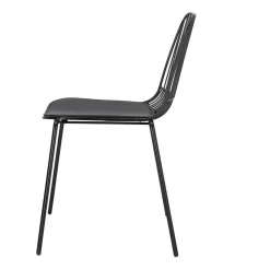 Krzesło Willy Black z poduszką PU