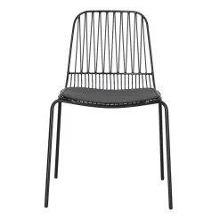 Krzesło Willy Black z poduszką PU