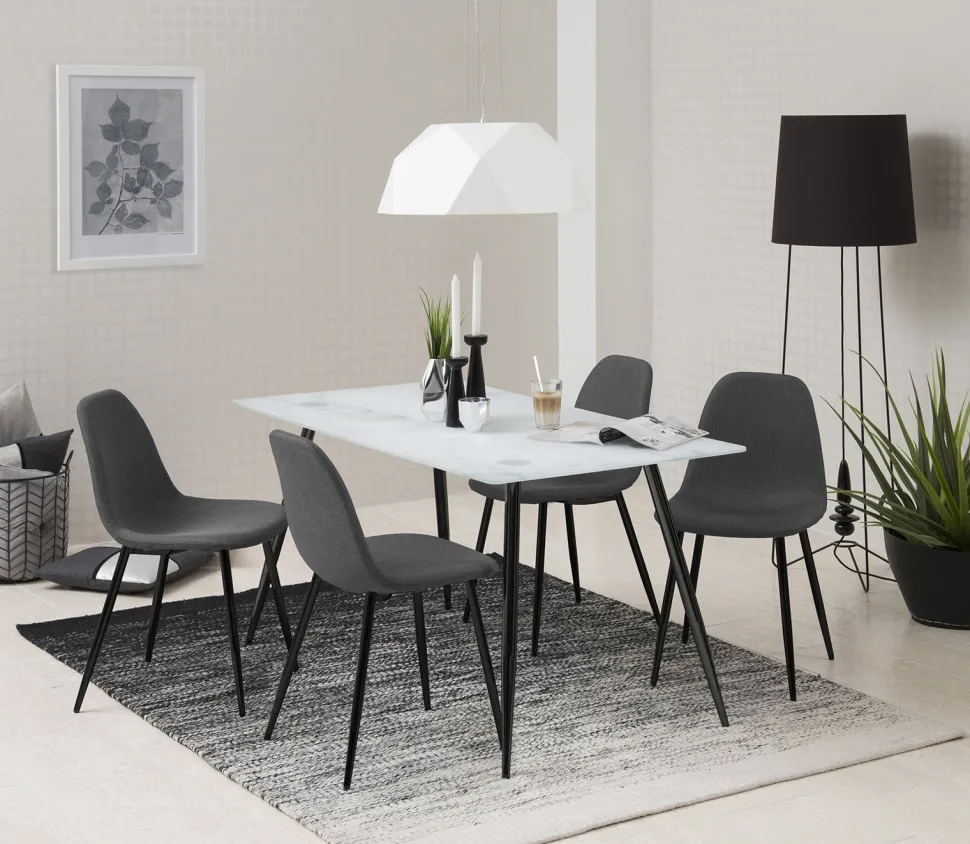 Krzesło Wilma Grey tapicerowane