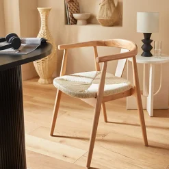 Krzesło Yamato naturalne                  z podłokietnikami