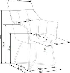 Krzesło Yorkshire beżowe