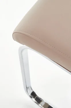 Krzesło Yvone cappucino/chrom