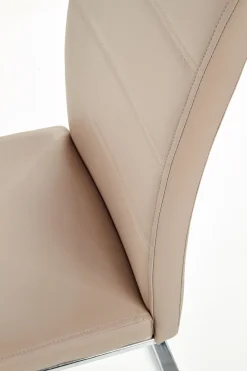 Krzesło Yvone cappucino/chrom