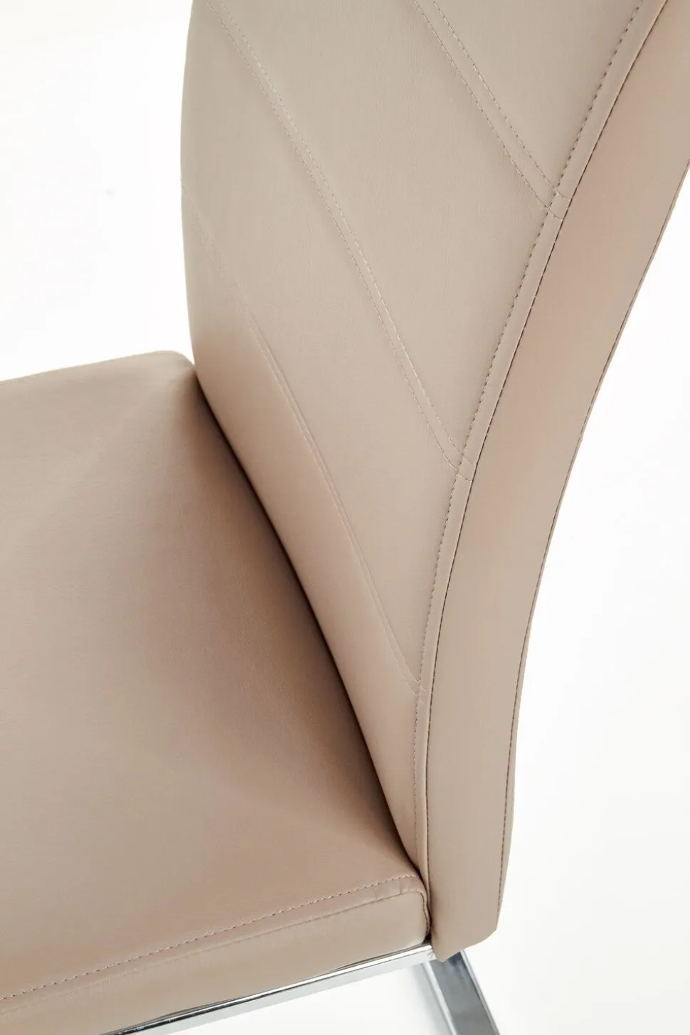 Krzesło Yvone cappucino/chrom