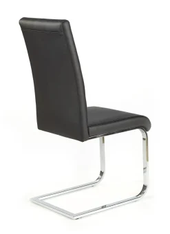 Krzesło Yvone czarne/chrom