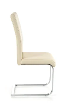 Krzesło Yvone kremowe/chrom