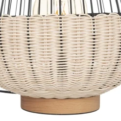 Lampa Anea czarna/naturalna