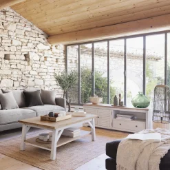 Lampa Anea czarna/naturalna