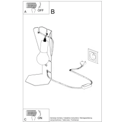 Lampa biurkowa ARBY biała