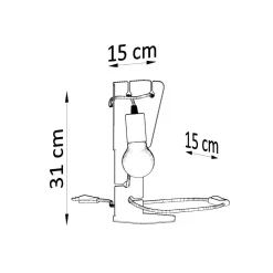 Lampa biurkowa ARBY czarna