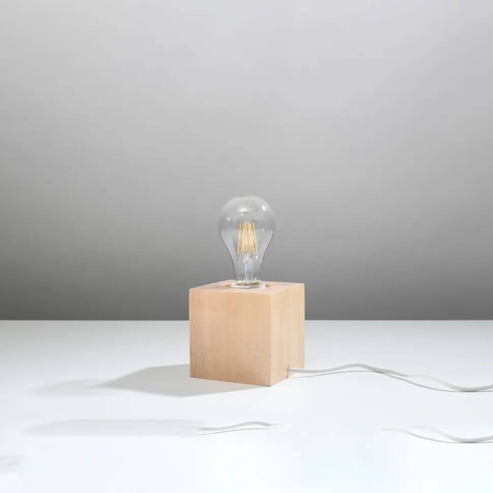 Lampa biurkowa ARIZ naturalne drewno