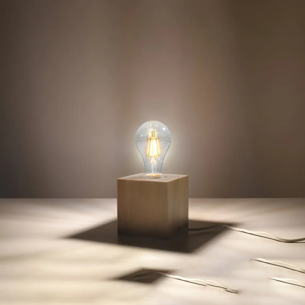 Lampa biurkowa ARIZ naturalne drewno