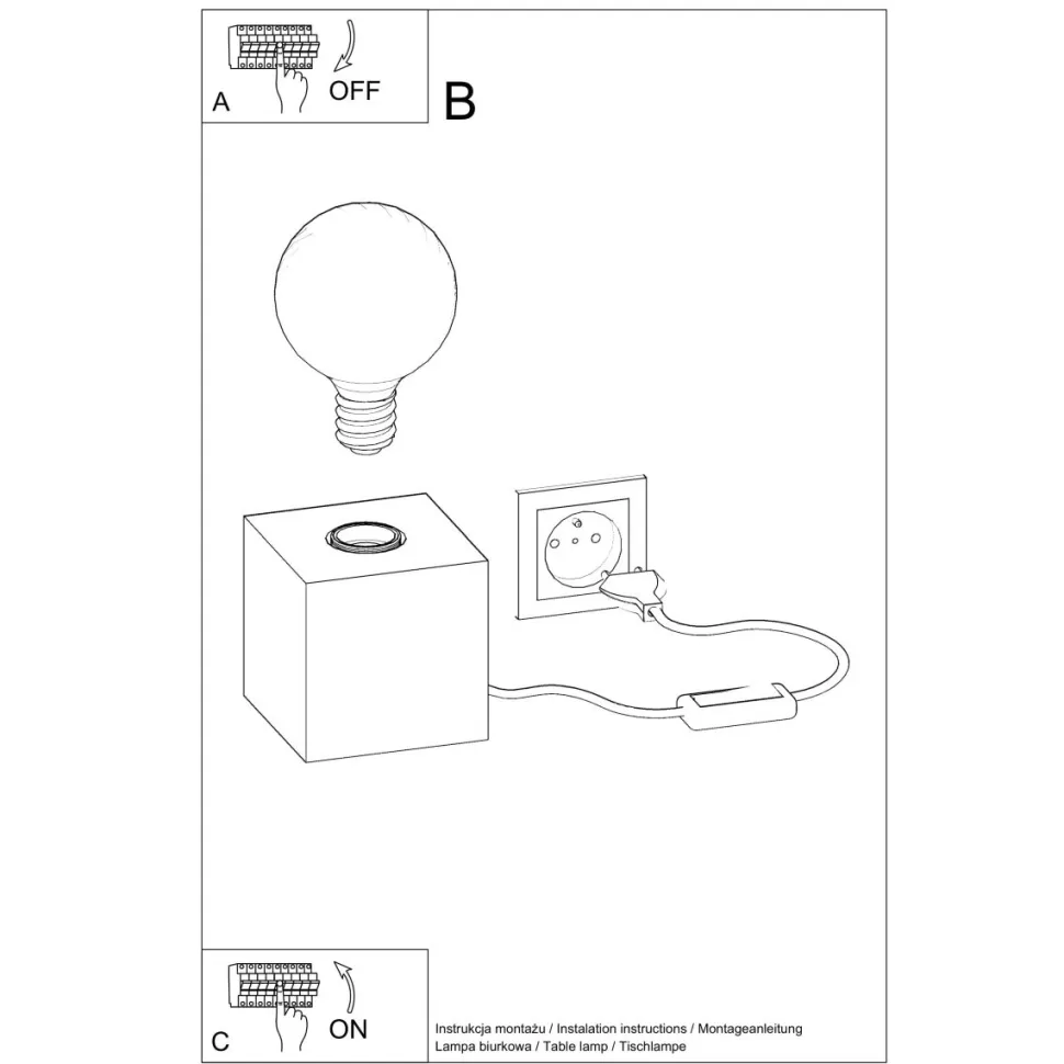 Lampa biurkowa ARIZ naturalne drewno