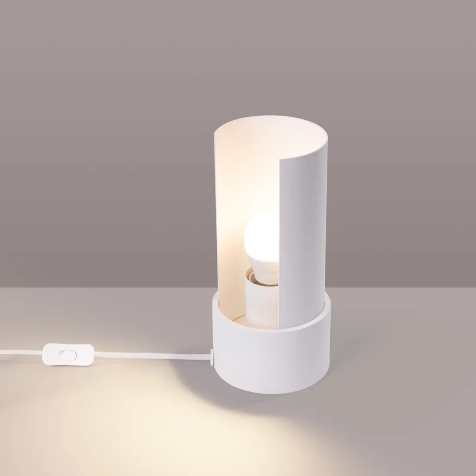 Lampa biurkowa FLASH biała