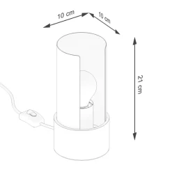 Lampa biurkowa FLASH biała