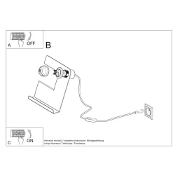 Lampa biurkowa INCLINE biała