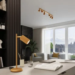 Lampa biurkowa KARBON złota