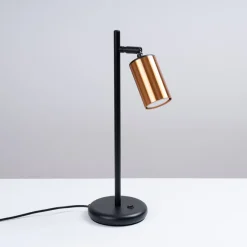 Lampa biurkowa WINX czarny/miedź