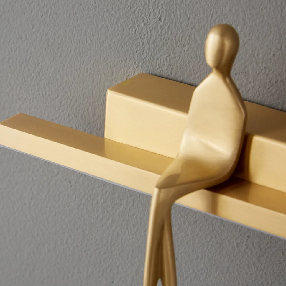 Lampa ścienna AMICI złota 31 cm