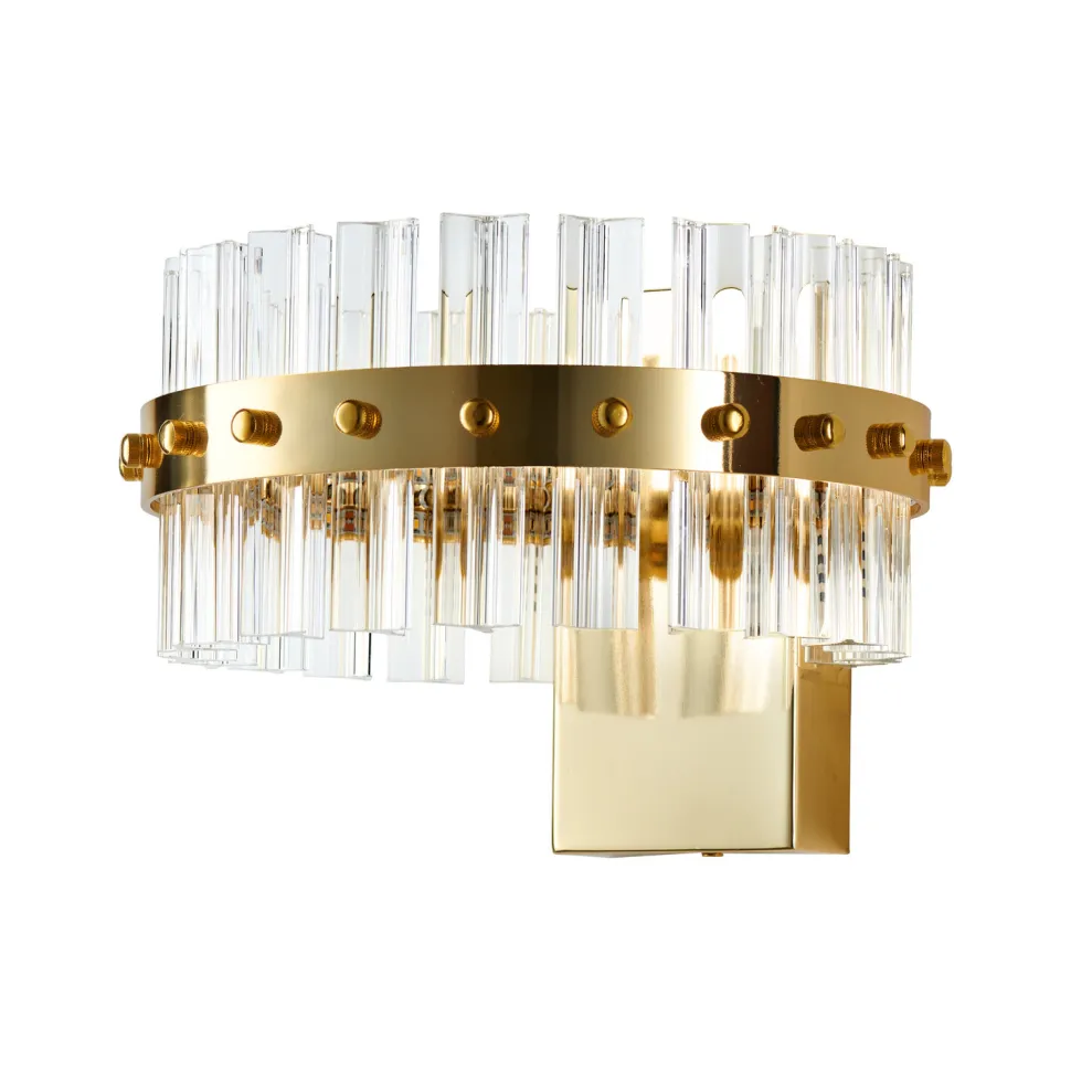 Lampa ścienna AURA złota 18 cm