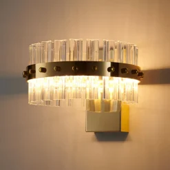 Lampa ścienna AURA złota 18 cm