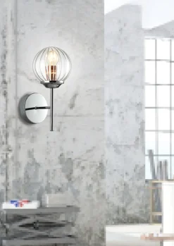 Lampa ścienna Best 1x40W E14 chrom+miedź