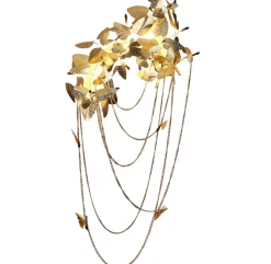 Lampa ścienna BLOSSOM złota 120 cm