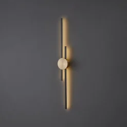 Lampa ścienna CENTRO czarna 92 cm