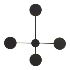 Lampa ścienna CLEX - 4 LED czarna 75 cm