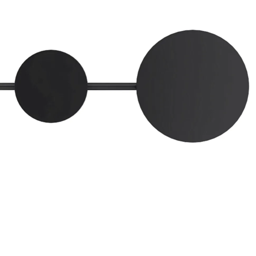 Lampa ścienna CLEX - 6 LED czarna 89 cm