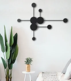 Lampa ścienna CLEX - 6 LED czarna 89 cm