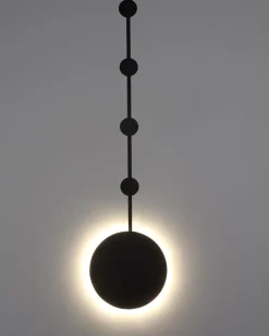 Lampa ścienna CLEX - 1 LED czarna 105 cm