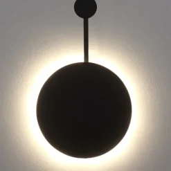 Lampa ścienna CLEX - 1 LED czarna 105 cm