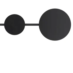 Lampa ścienna CLEX - 2 LED czarna 86 cm