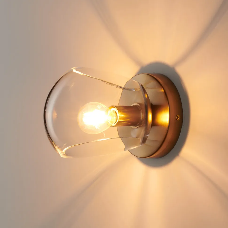 Lampa ścienna COSMIC złota 15 cm