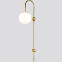 Lampa ścienna DANTE złota 78 cm
