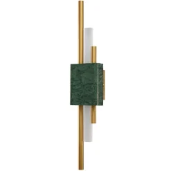 Lampa ścienna ELLIE LED marmurowa  zielono złota 50 cm