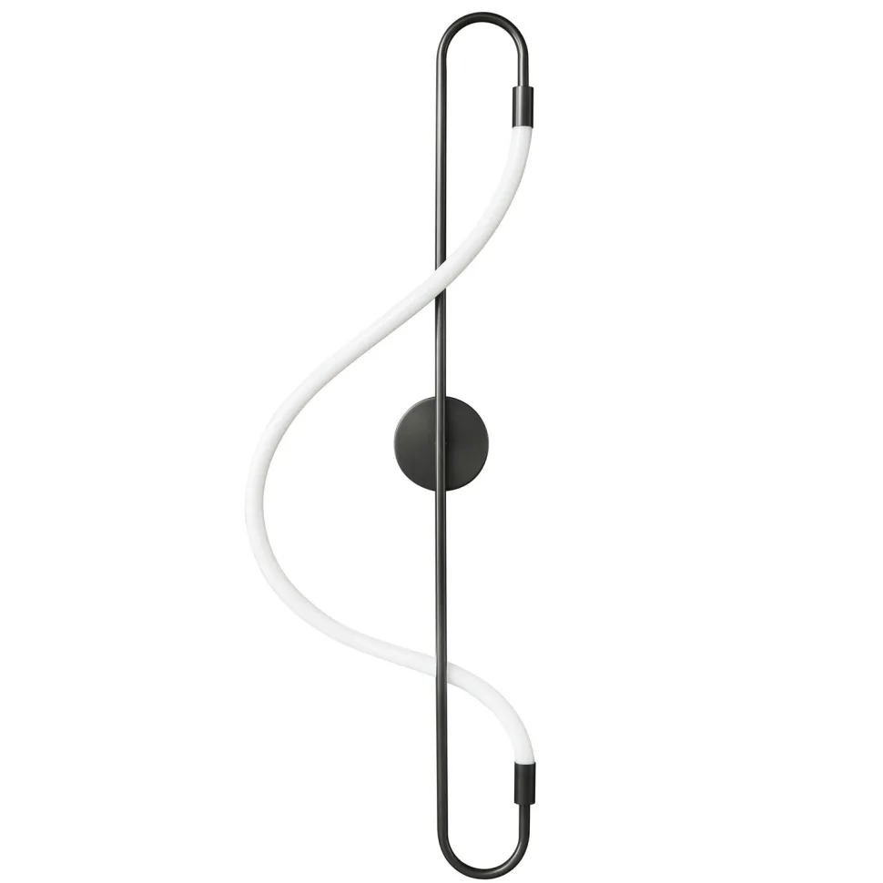 Lampa ścienna ESSA czarna 90 cm