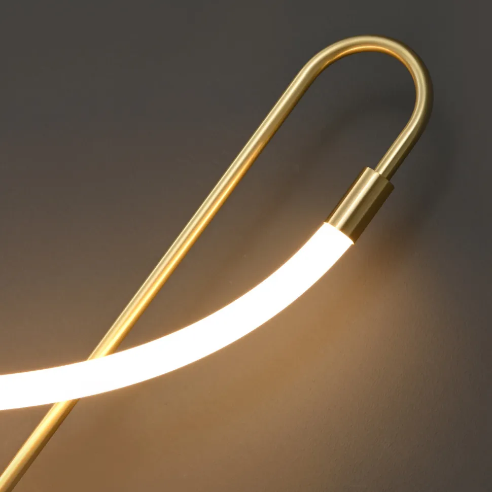 Lampa ścienna ESSA złota 90 cm