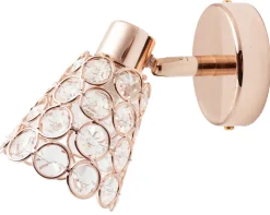 Lampa ścienna Glossy spot 1x40W G9  różowe złoto