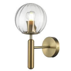 Lampa ścienna PALLA złota 15 cm