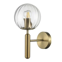 Lampa ścienna PALLA złota 15 cm