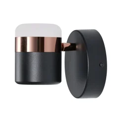 Lampa ścienna POCCO LED czarna 16 cm