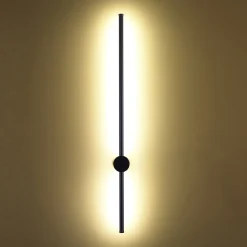 Lampa ścienna SPARO 100 czarna 100 cm